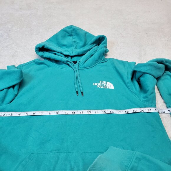 The North Face Teal Never Stop Exploring Casual Hoodie Pullover Sweatshirt Men M - Picture 4 of 5